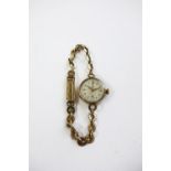 Tudor; a lady's Tudor Royal 9ct yellow gold manual wind wrist watch, Chester 1954,