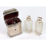 A George II silver perfume bottle case, John Harvey, circa 1740,