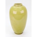 A Burmantofts Faience vase of baluster form,