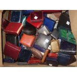 A quantity of jewellery boxes in various shapes, sizes and conditions,