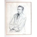 Sir William Rothenstein (1872-1945), Portrait of a gentleman, print, signed in pencil, unframed,
