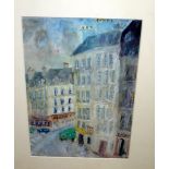 Adrian Ryan (British, 1920-1998), Paris Evening, watercolour, signed,