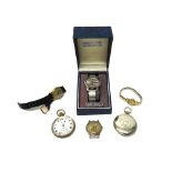 A Kenwell 9ct gold circular cased gentleman's wristwatch, Edinburgh 1960,