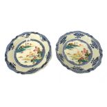 A pair of Chinese famille-rose export dishes, Qianlong,