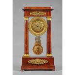A French ormolu-mounted mahogany Second Empire mantel clock In the Neo-Classical style, by Laine,