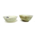 A pale celadon jade bowl, probably Chinese for the Mughul market, 17th/18th century,