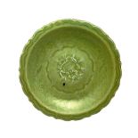 A Longquan celadon dish, Ming dynasty, 14th/15th century,