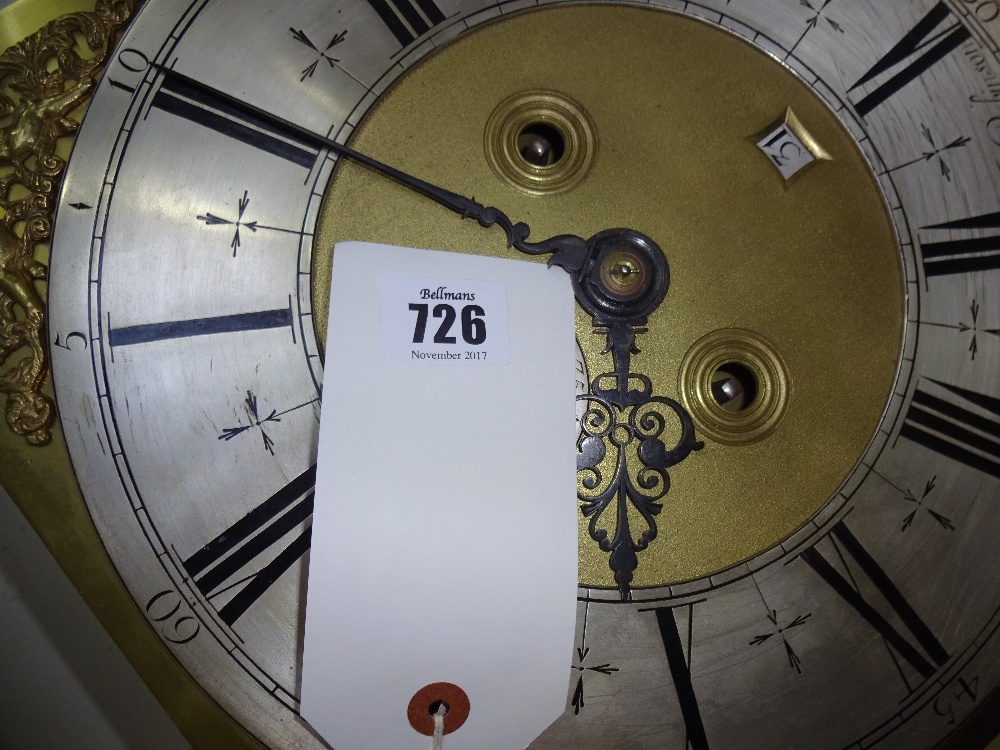 A George II longcase clock movement By Francis Robinson, London The 12in. - Image 3 of 10