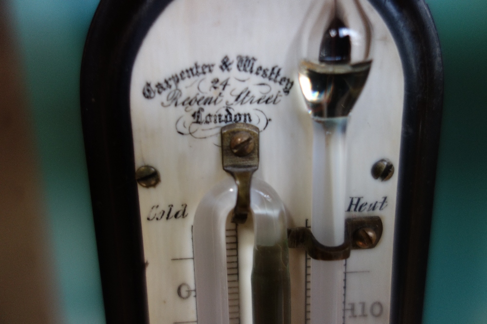 An ivory desk thermometer By Dollond, London, - Image 2 of 2
