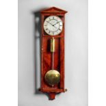 A Viennese mahogany and boxwood outlined wall regulator 'Dachluhr' By Peter Peuker, Wien,