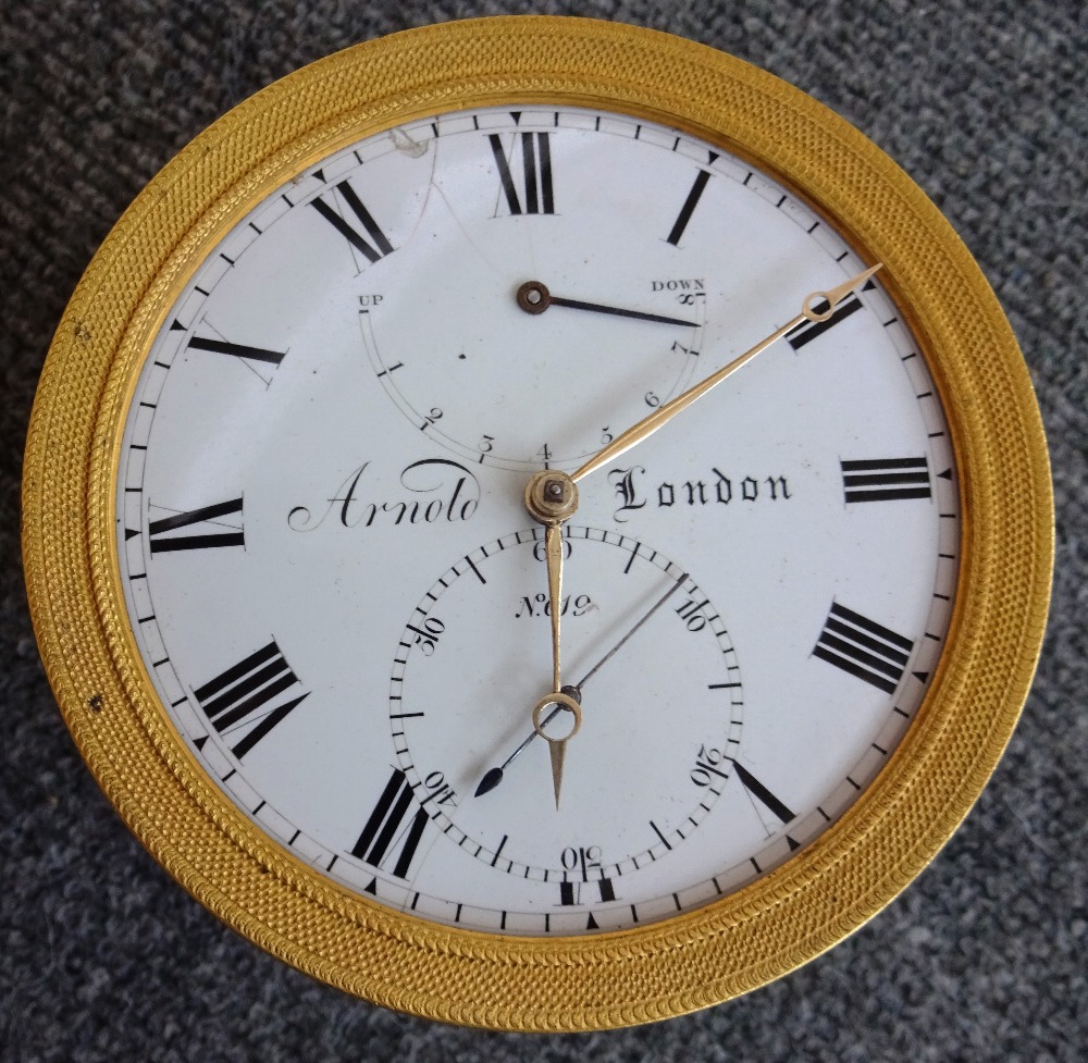 THE PAKENHAM ARNOLD A rare eight-day mantel chronometer By John Roger Arnold, London, No. - Image 3 of 12