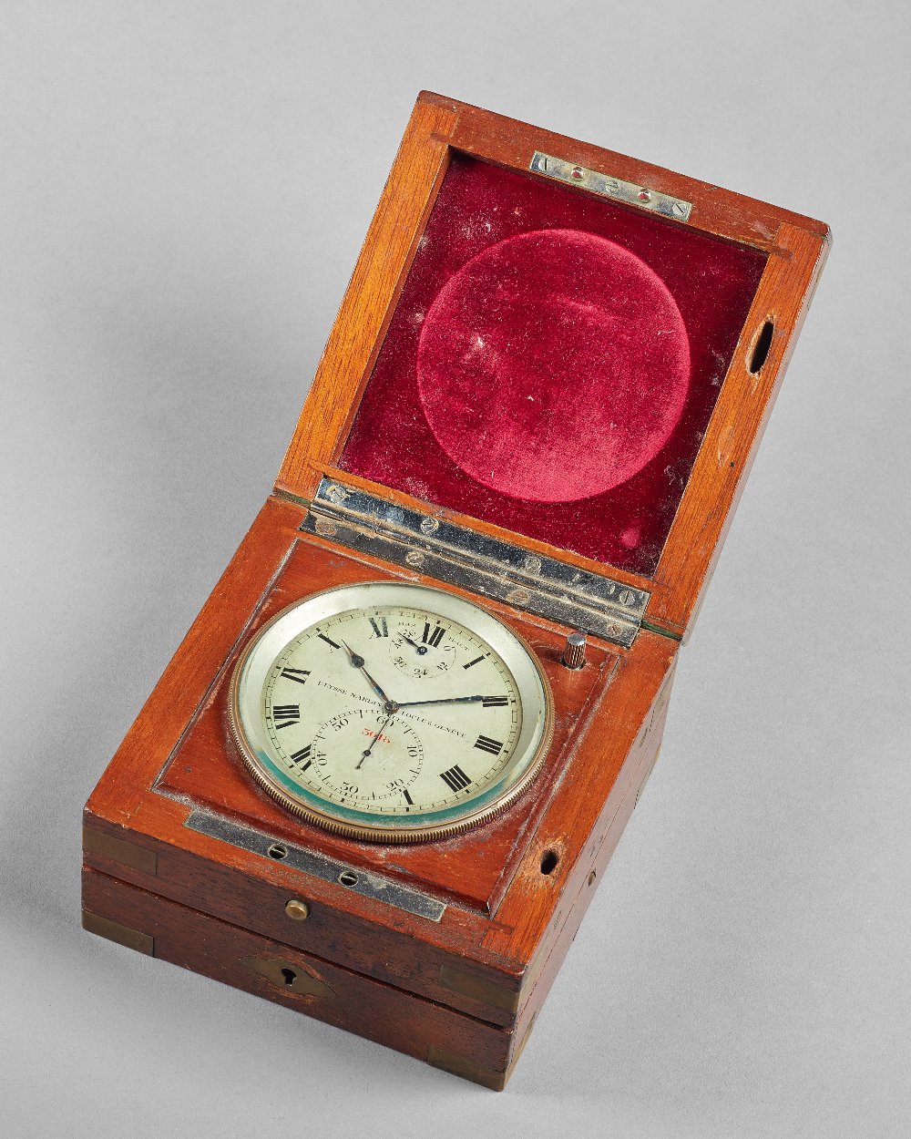 A mahogany cased deck chronometer By Ulysse Nardin, Le Locle & Genève, No.