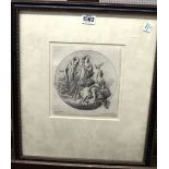 After Giovanni Battista Tiepolo, Three allegorical figures, etching, first state of two,