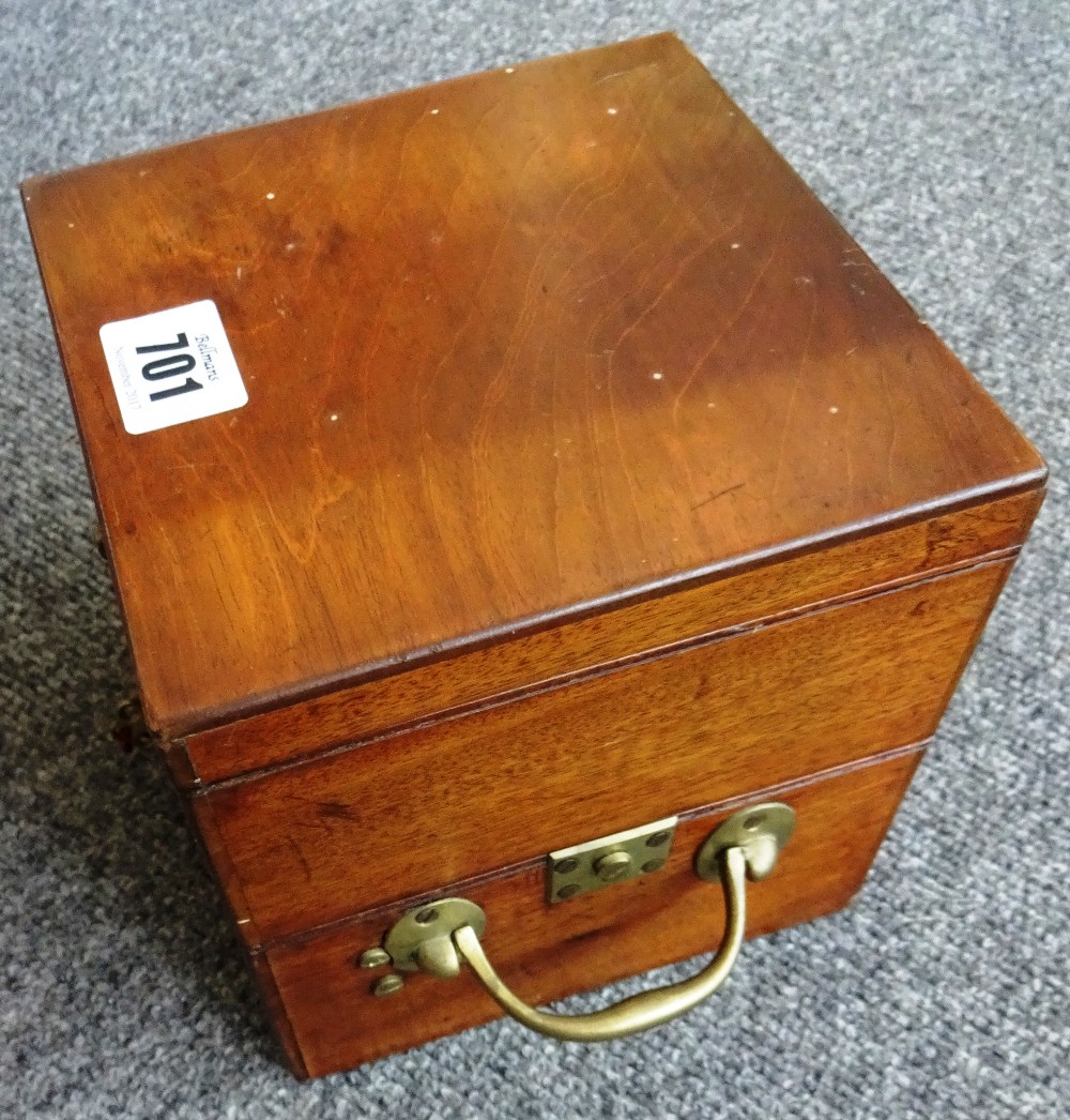 A small mahogany cased two-day marine chronometer By Parkinson & Frodsham, London, No. - Image 2 of 12