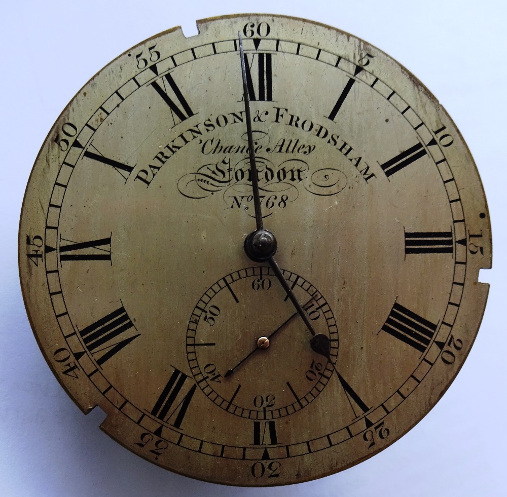 A small mahogany cased two-day marine chronometer By Parkinson & Frodsham, London, No. - Image 12 of 12