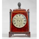 A late Regency mahogany bracket clock In the manner of Thomas Hope, by James Gorham, Kensington,