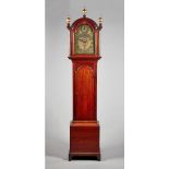 A George III oak longcase clock The movement by Jacob Riviere,