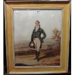 Richard Dighton (1795-1880), Portrait of a gentleman, watercolour, signed and dated 1872,