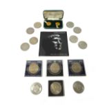 A George V sovereign 1914, an Elizabeth II sovereign 1966 (both probably jeweller's copies),