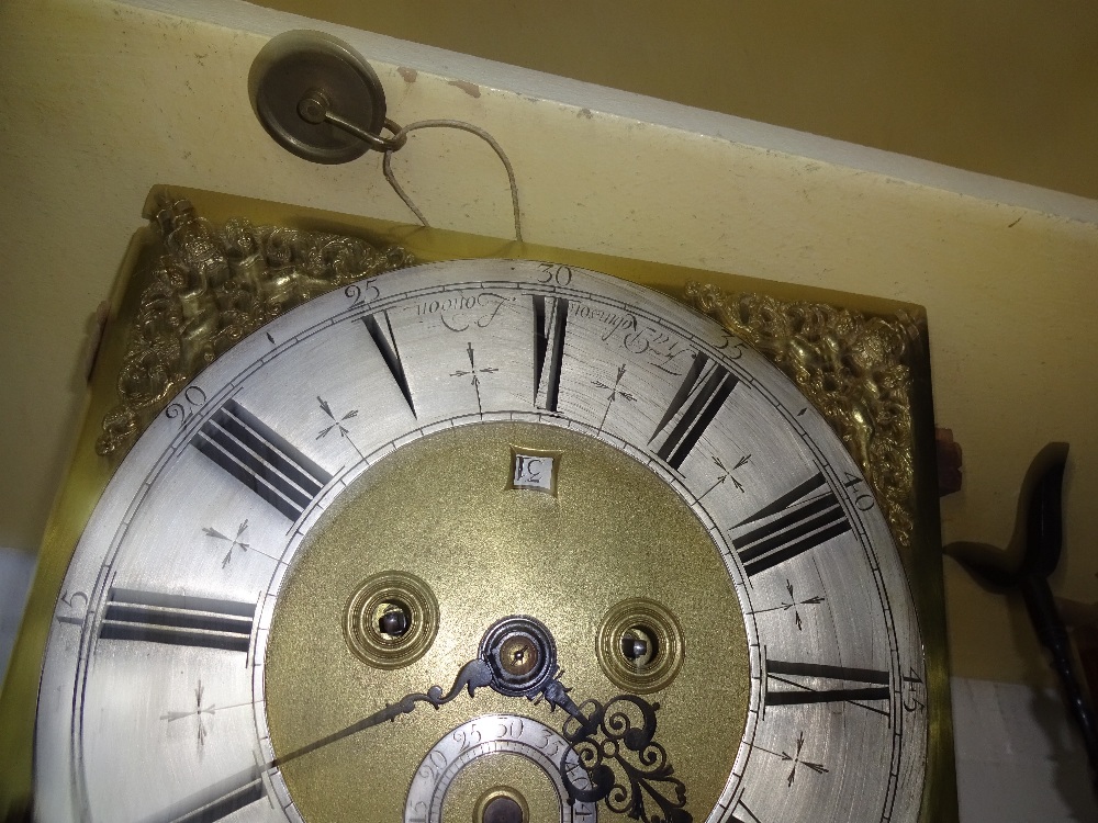 A George II longcase clock movement By Francis Robinson, London The 12in. - Image 2 of 10