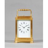 A French gilt brass carriage clock Possibly by Henri Jacot, Paris,