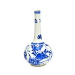 A Chinese blue and white bottle vase, Kangxi,