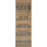 Theatre Bill - Royal Queen's Theatre Edinburgh - 1863, Mr and Mrs Charles Keen in two plays, 75.