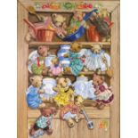 Doreen Edmond (British, 20th Century), Teddy Bears - Cupboard Love,