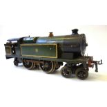 A Hornby O gauge clockwork tank locomotive, 4-4-2, green livery, L.M.S. 6954.