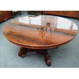 A 19th century Continental extending dining table,