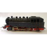 A Marklin HO gauge three rail electric tank locomotive, 2-8-2, black livery, No.86197.