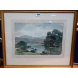 Attributed to Samuel John Lamorna Birch (1869-1955), River scene, watercolour, bears a signature,