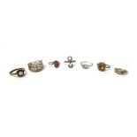 A diamond set ring mount,