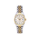 A Rolex Oyster Perpetual Datejust, steel and gold gentleman's bracelet wristwatch,