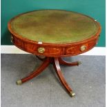 A George III style drum table,