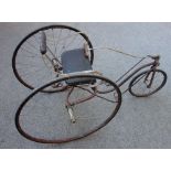 A Worthington Company metal three wheeled child size Velocipede,
