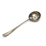 A silver rat tail pattern soup ladle, Sheffield 1920, weight 267 gms, length 32cm.