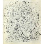 Andre Masson (1896-1987), Le Reveil de Samson, pen and ink, signed and dated '67, 55cm x 47cm.