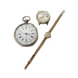 A Le Cheminant 9ct gold lady's bracelet wristwatch,