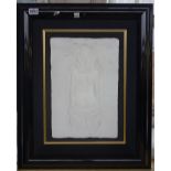 Bill Mack, a white resin bas-relief plaque, 'Brilliance', limited edition 41/195, framed,