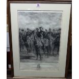 After Meissonnier, A Cavalry Regiment, engraving, signed in pencil by engraver, 50cm x 33cm.