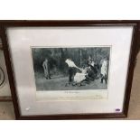 After Ilya Repin, The Fit, signed lithographic print with inscription and dated 1917, 19cm x 31.5cm.