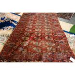 A Tekke Turkman rug, 82cm x 54cm, (a.f).