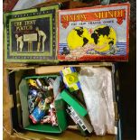 Toys, including; a Dinky (30d) Vauxhall, two board games and further toys, (qty).
