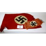 Two Nazi flags or pennants est: £30-£50 (N3)