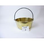 A brass preserve pan est: £20-£40 (A3)