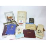 Ephemera to include: autograph albums, cigarette cards, theatre programmes, horse racing,