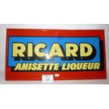 A French enamel sign for 'Ricard anisette liqueur' est: £25-£35