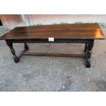 A Tudor Oak refectory dining table (seats 10) est: £200-£400