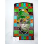 A stained glass leaded panel est: £60-£90 (A1)